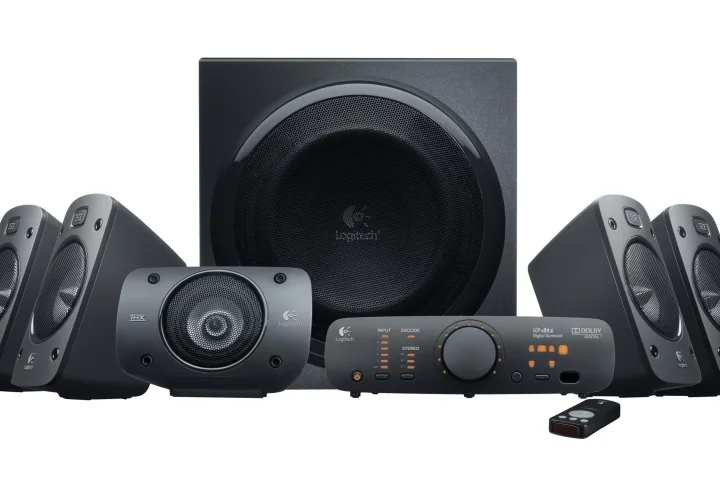 The Logitech Z906 TXH-Certified surround sound speaker system