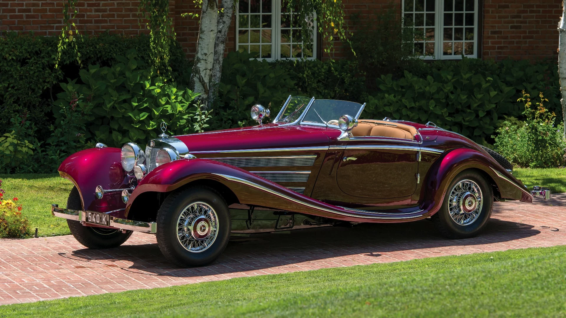 This 1938 Mercedes-Benz 540K Special Roadster by Nawrocki goes to auction on Saturday, July 18, 2015. It is expected to sell for between $1.2 and $1.8 million