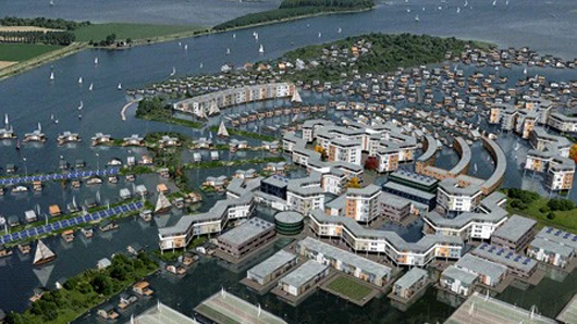 How a future "floating city" might look thanks to technology developed in the FLOATEC project