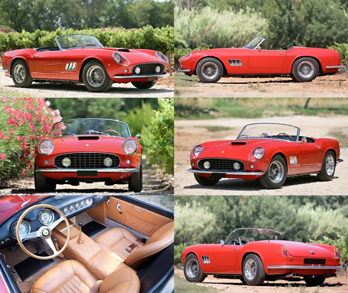 This 1961 250 GT SWB California Spider sold for $16,830,000 at Gooding & Company's Pebble Beach auction in August, 2015