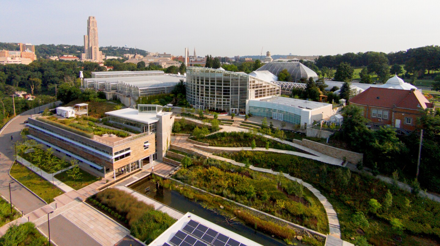 The 2.9-acre Center for Sustainable Landscapes site was previously a brownfield site (Photo: Denmarsh Photography)