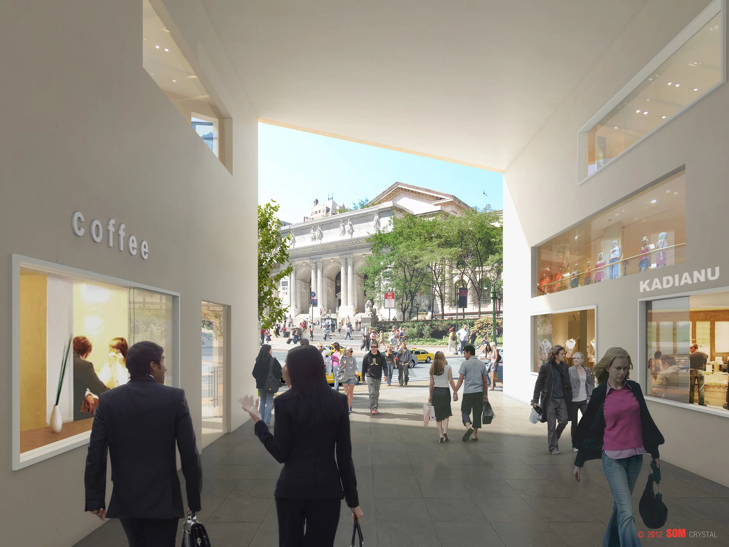 SOM's plan also envisages more public space (Image: © 2012 SOM/Crystal)