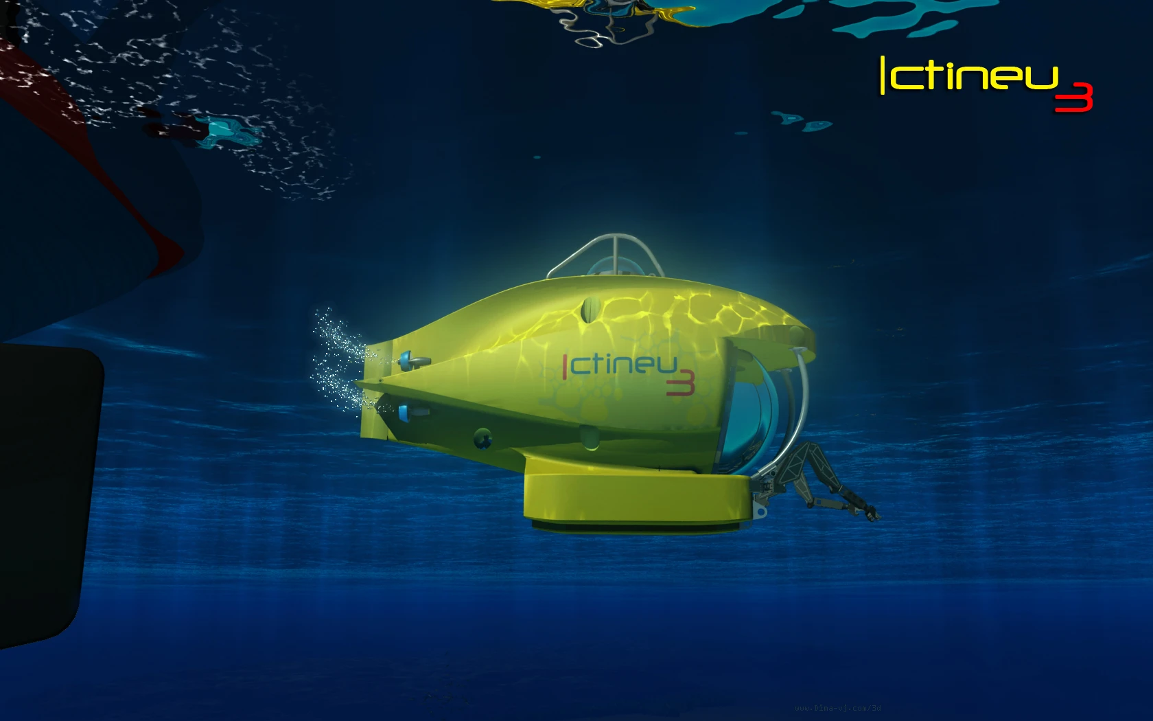 The ICTINEU 3 submersible can dive to depths of up to 1,200 meters