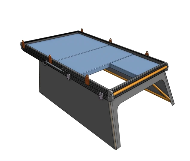 With the two square end cushions, the Go Fast bed provides a personal exit for each sleeper