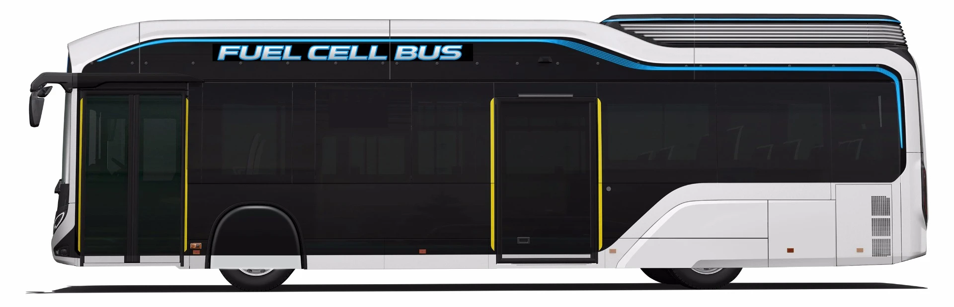 Boarding and exiting is further eased by the automatic arrival control system, which steers the bus into its stop