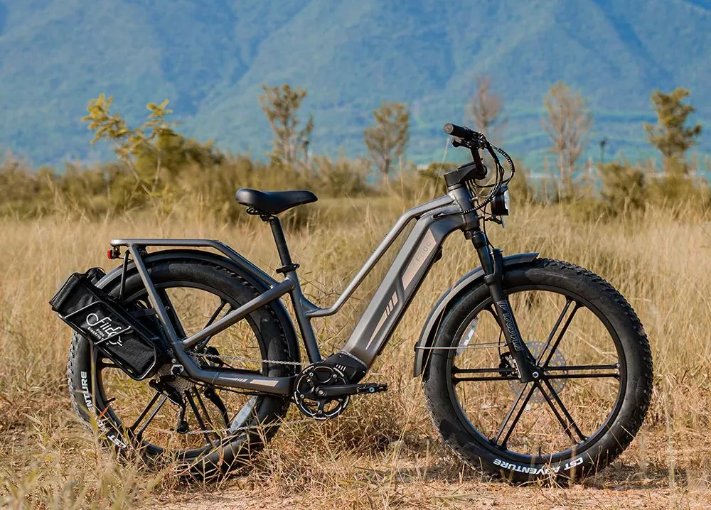 The Titan is available with a single battery for up to 135 km of per-charge adventures, or with three batteries for extended trips
