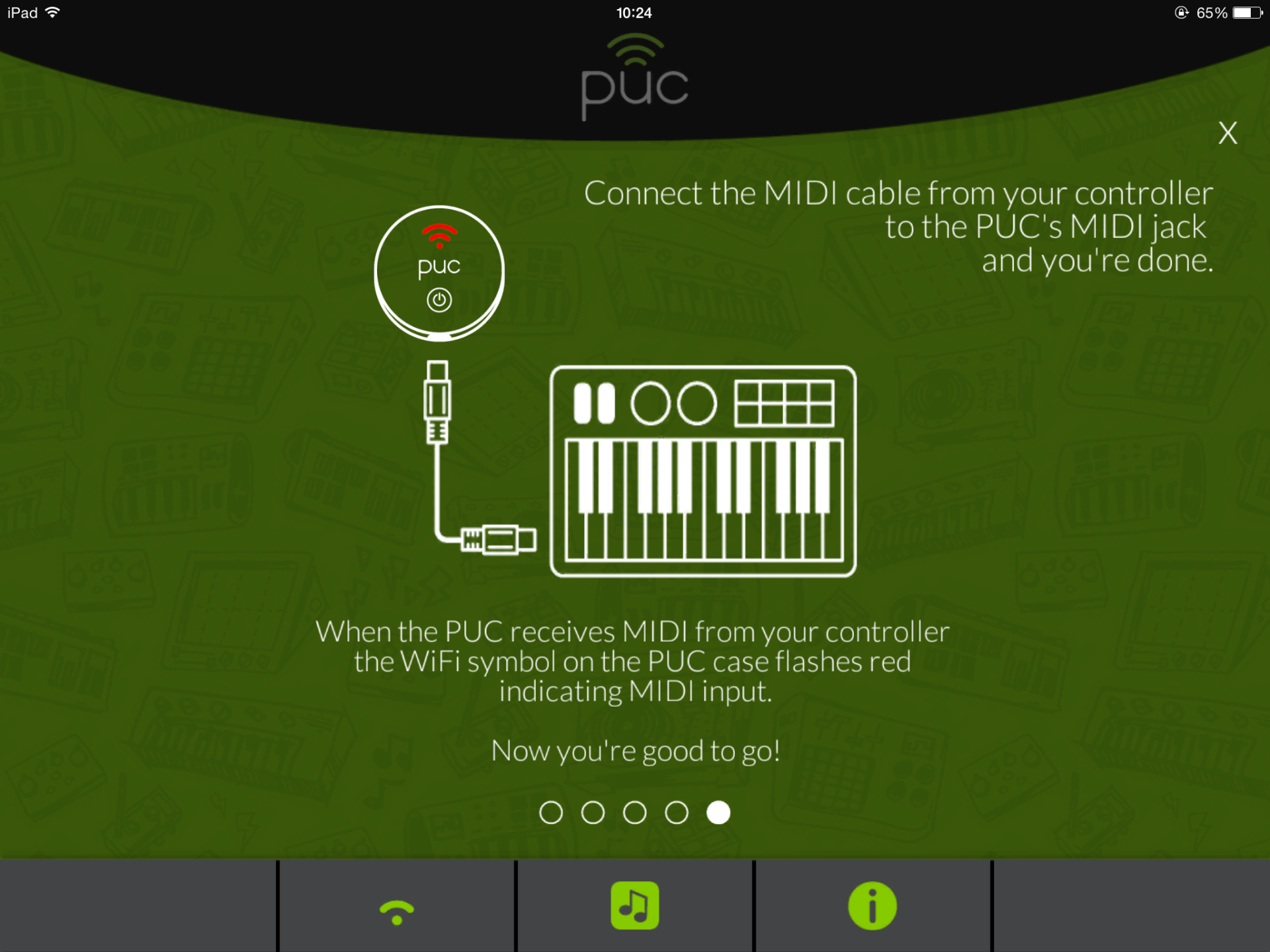 Review The PUC Wireless MIDI interface for iOS, from Zivix