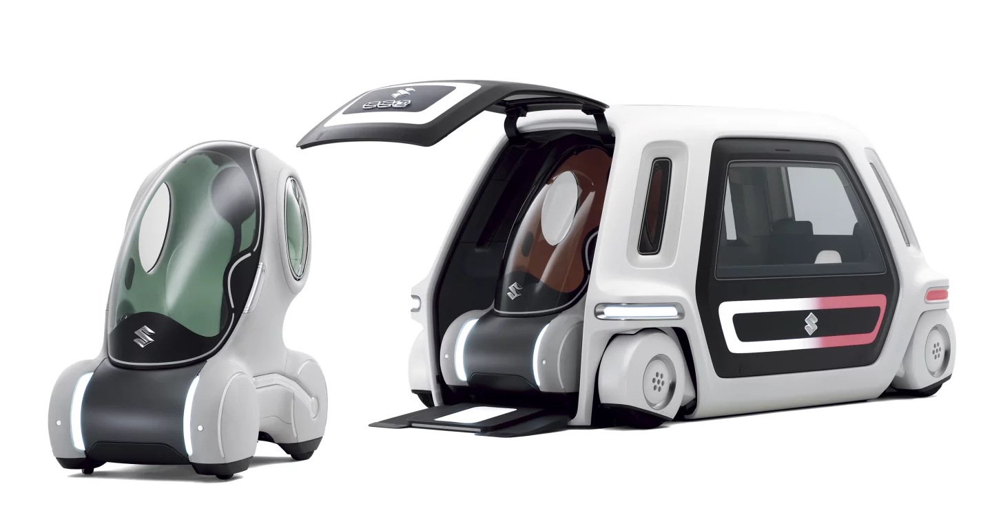 The Suzuki Pixy (left) and SSC (right)