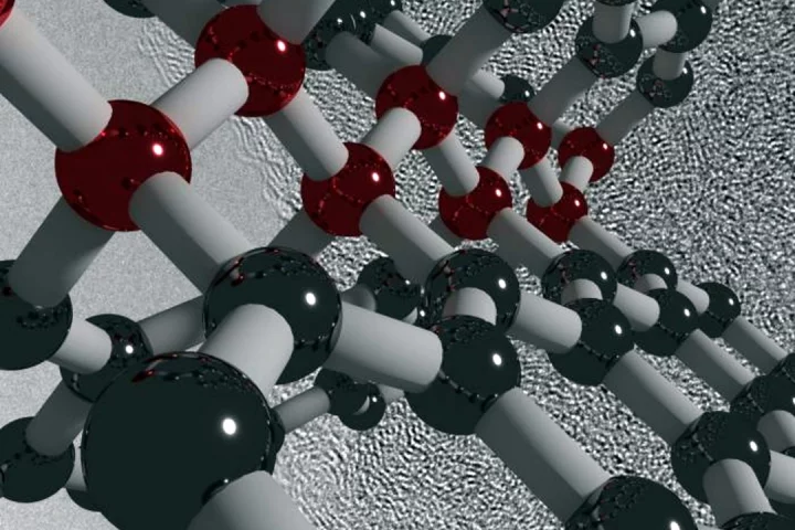 Visualization of ultrastrong, hard and elastic compressed glassy carbon
