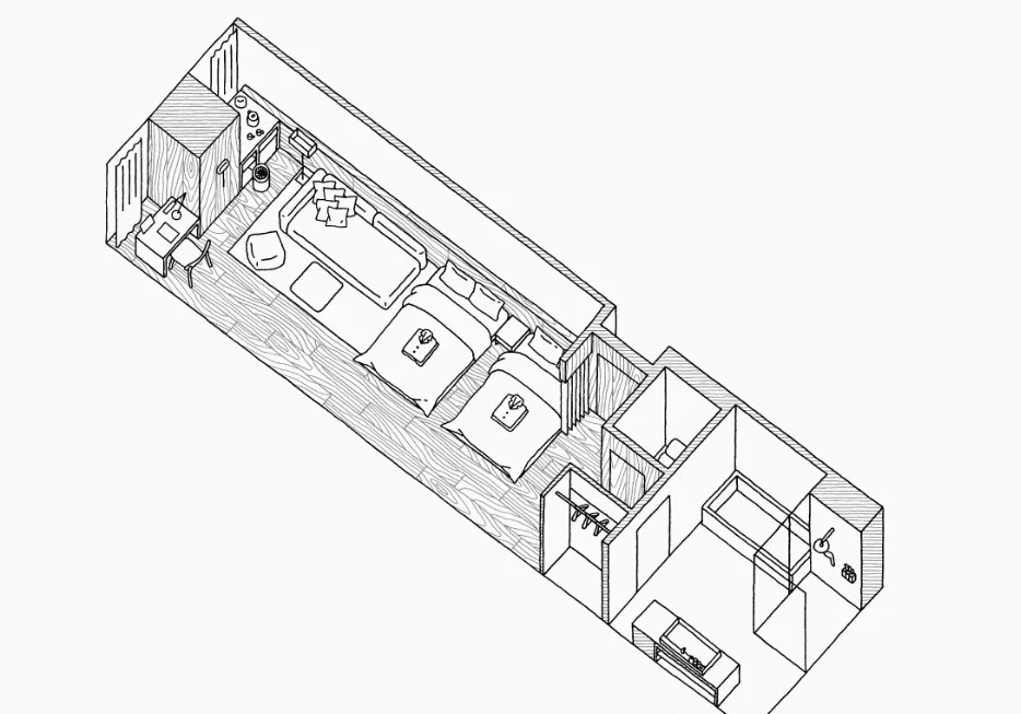 Muji Hotel room Type D