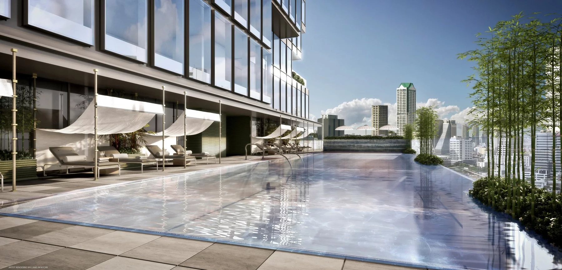 The MahaNakhon's Ritz-Carlton Residences will have a pool