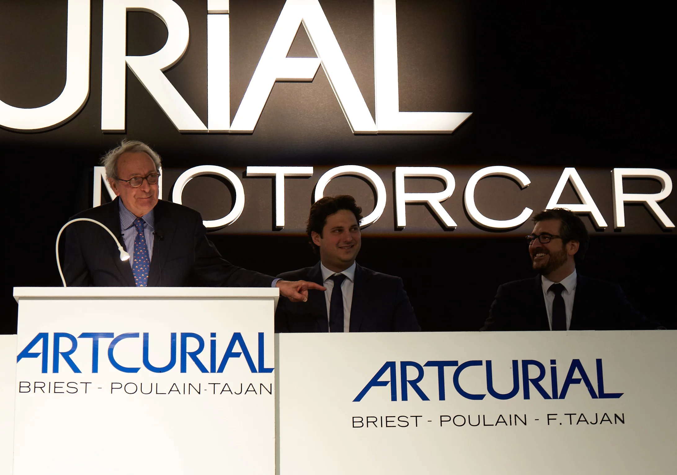 The Artcurial auction room during the sale of the Baillon Collection.