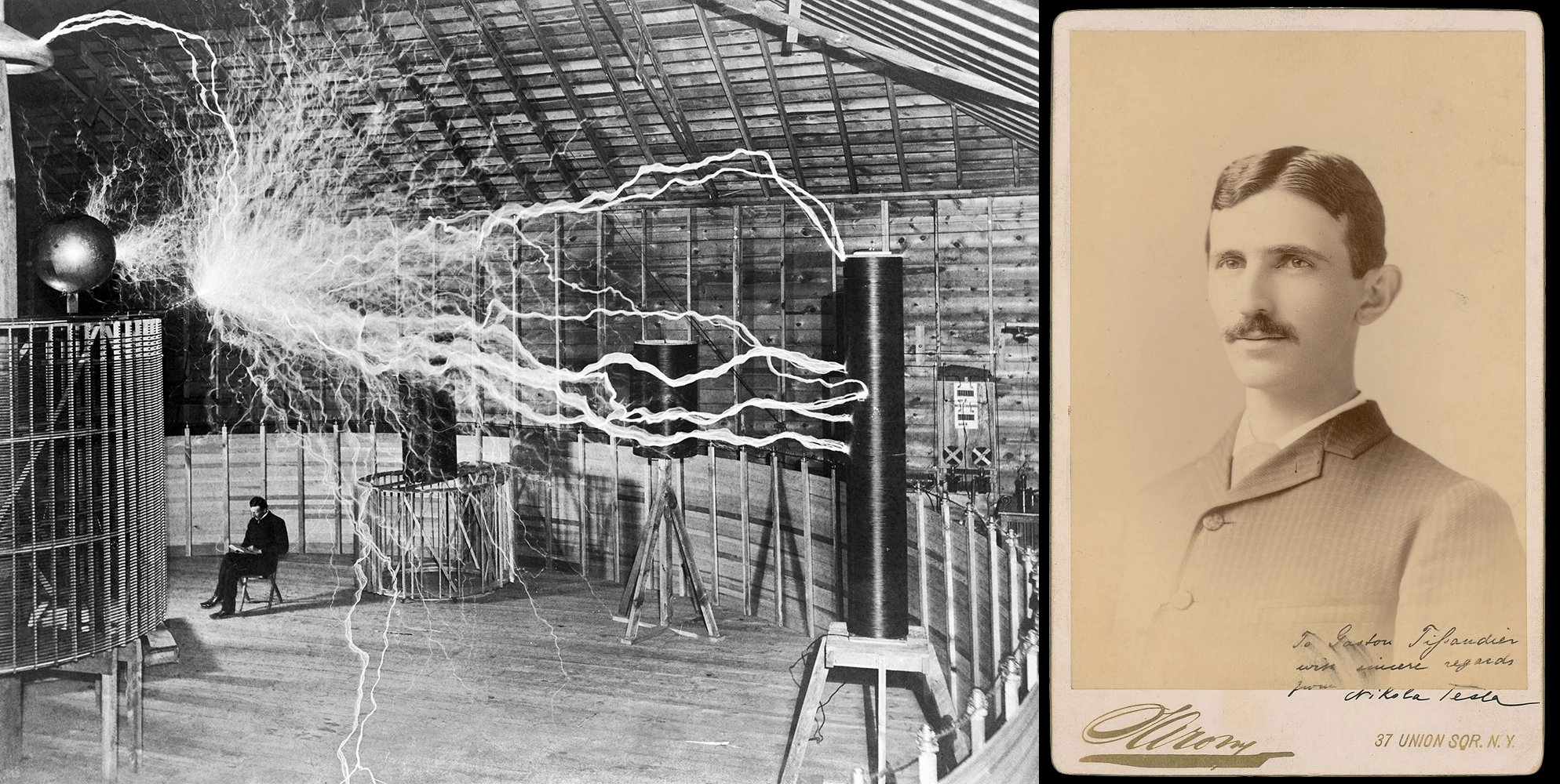Nikola Tesla (1856 – 1943) was a Serbian-American engineer, futurist, and inventor. He pioneered the generation, transmission, and use of alternating current (AC) electricity, which can be transmitted over much greater distances than direct current.