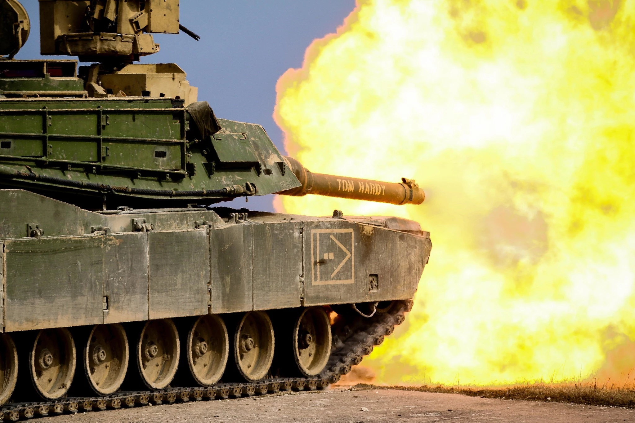 M1 Abrams firing