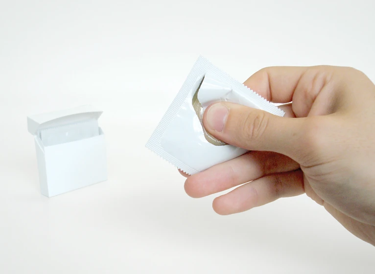 The One-Handed Condom was designed as an easy-open contraceptive for people with partial paralysis