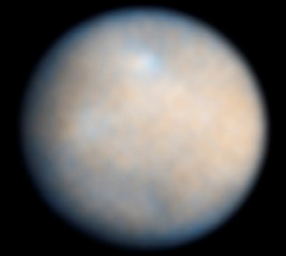 Ceres is nearly a perfect sphere in shape, and its image taken by the Hubble Space Telescope looks rather like any other small planet (Photo: NASA)