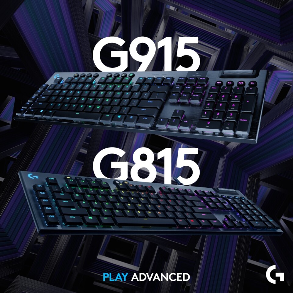The G915 makes use of Logitech's LightSpeed wireless technology, while the G815 is a wired version