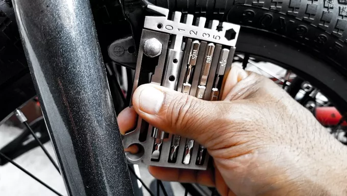 Also built into the stainless steel body of the Distinct tool is a metric wrench set with six different sizes