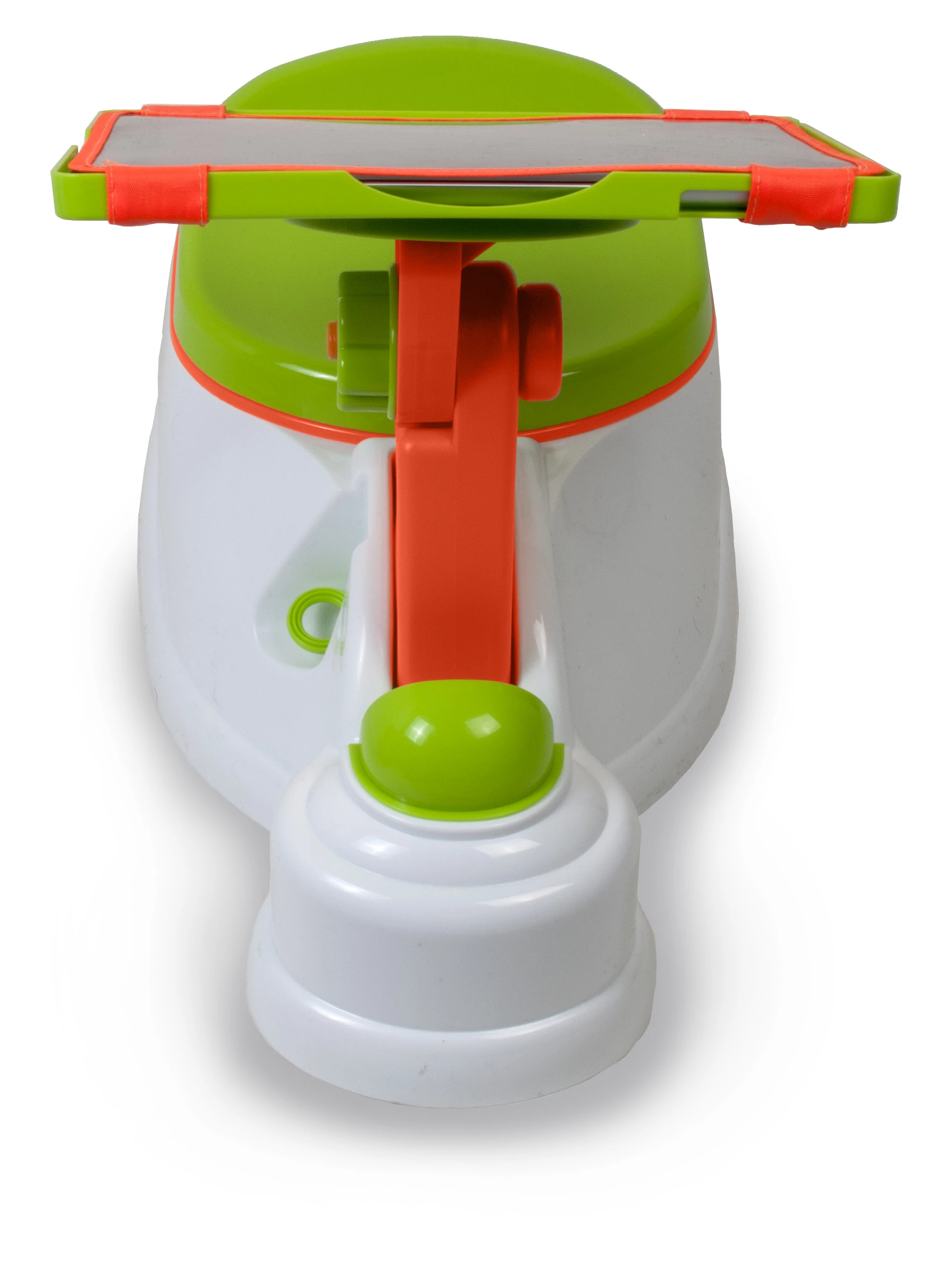 The stand of the iPotty can be adjusted to three positions