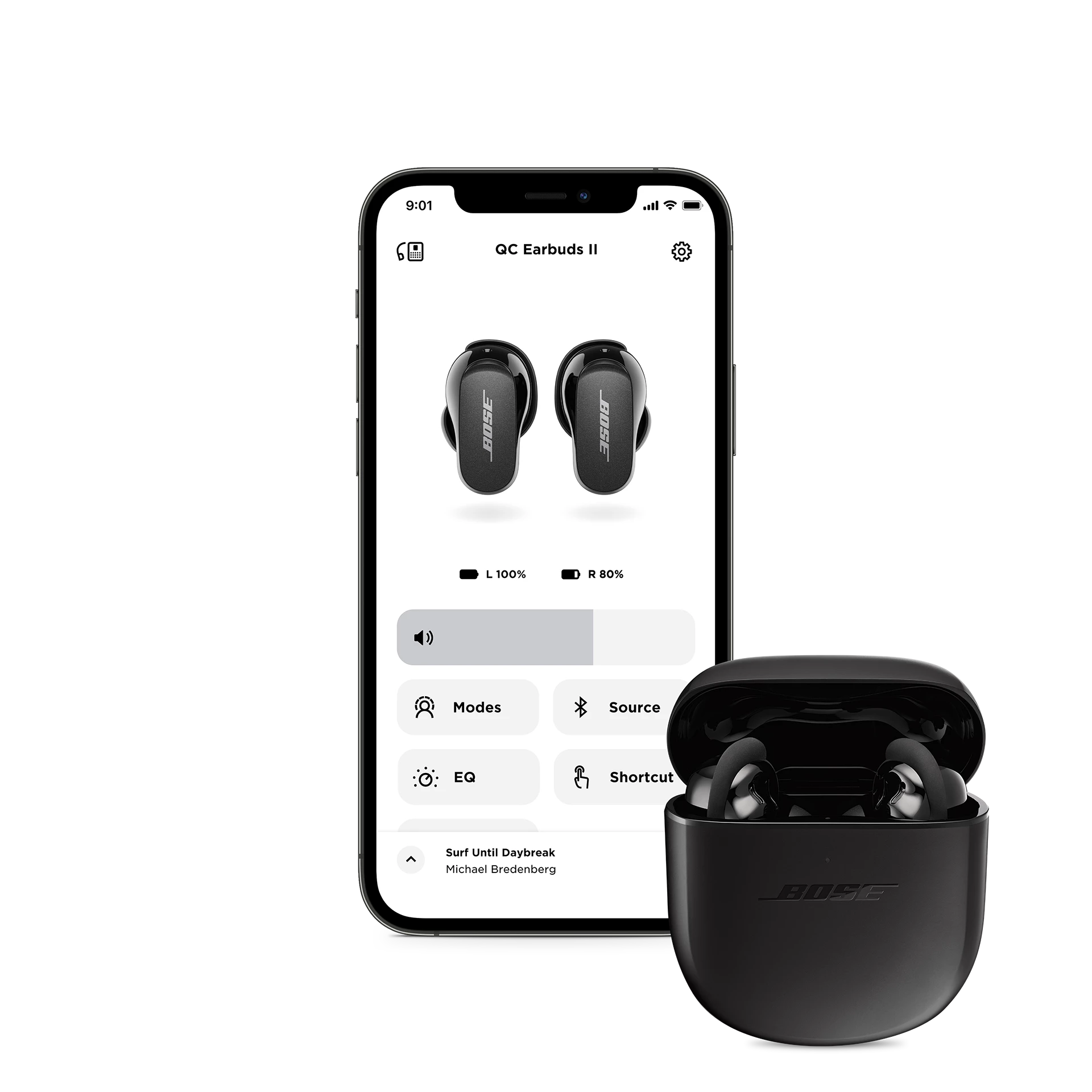 The Bose Music app can be used to adjust EQ, tweak noise cancellation levels, apply updates and check for a secure fit