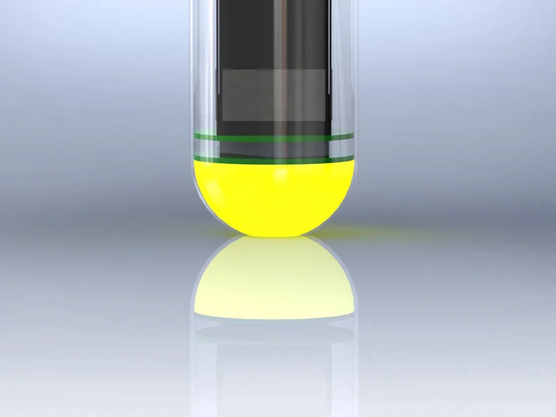 The Lightie is shaped to fit right into the neck of a standard soda bottle (Image: The Lightie)