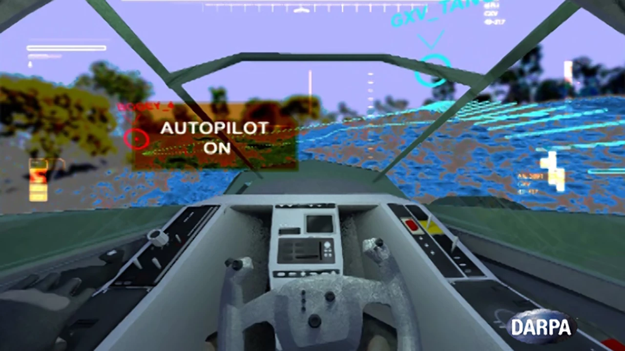 The concept vehicle includes autopilot abilities, allowing the driver to focus on strategic activities and decisions (Image: DARPA)