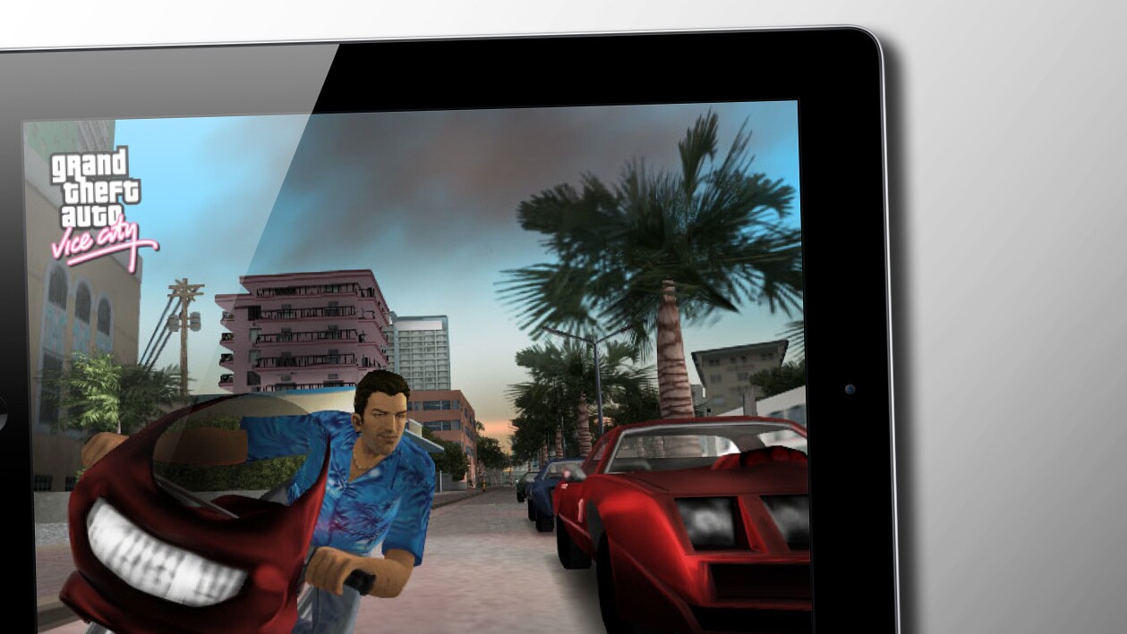 iPad owners will have to settle for Vice City now, and hope for San Andreas later (screen: Rockstar Games)