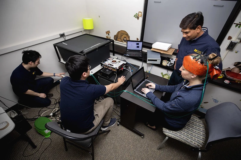 University of Michigan researchers put their portable concussion detector to the test