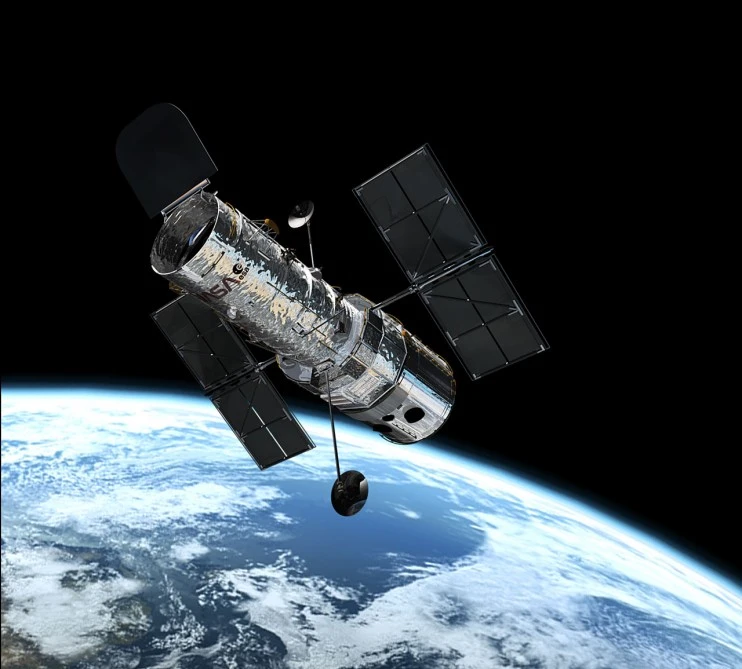 The Hubble Space Telescope orbits the Earth every 96 minutes at an altitude of 350 miles (Image: NASA/ESA)