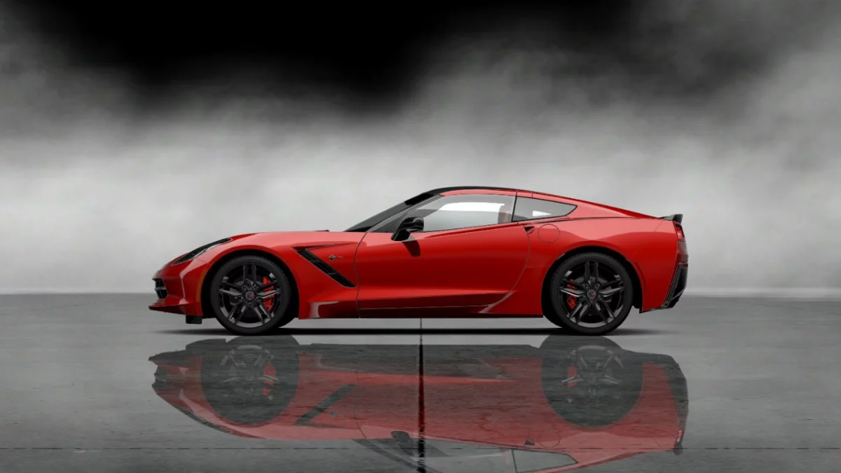 The side of the 2014 Chevrolet Corvette