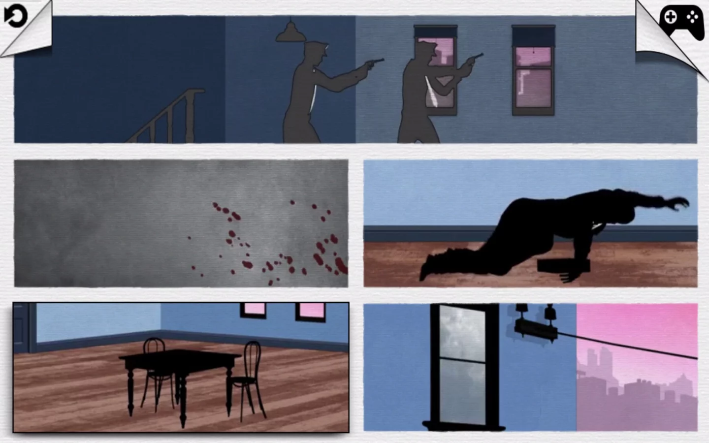 Framed is an interactive detective story