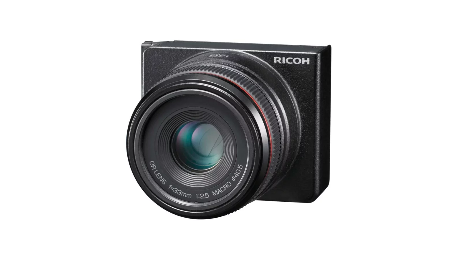 The Ricoh GXR A12 50mm lens module (the new A12 28mm unit should look similar)