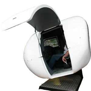 The OVO-4 is a full-motion, fully-enclosed light aircraft flight simulator, that can be yours for just under $60,000 (Photo: VirtualFly)