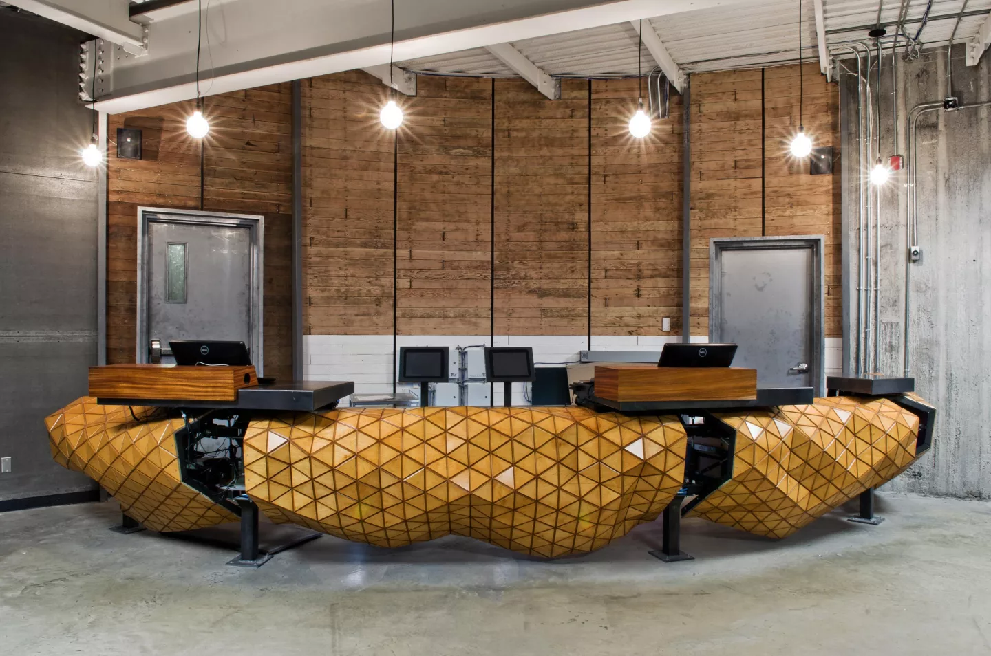 The material has been used at AllezUp climbing wall in Montreal (Image: MammaFotogramma)