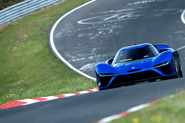 The NIO EP9 lapped the Nurburgring Nordschleife in 6:45.900. Unofficially.