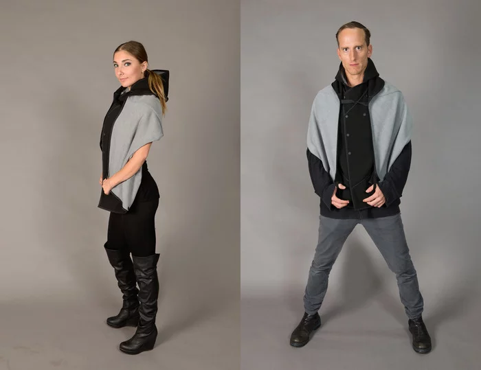 One side of Mavari is waterproof, while the other is absorbent, meaning you can use it to dry off or shelter from the rain