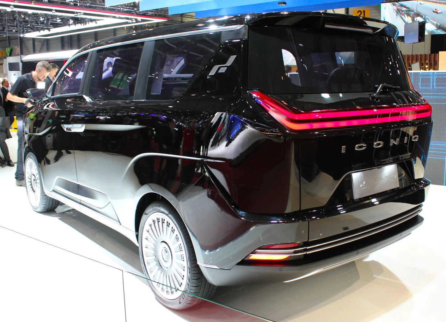 A van that needs no aftermarket upgrading, the Iconiq Seven is comparable in comfort and luxury to tuner business vans
