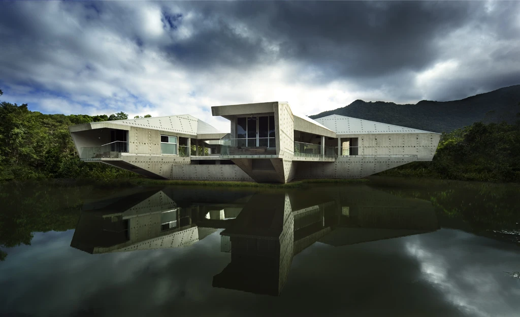 The Stamp House's main eco-friendly feature though is it's expansive water system, which is capable of harvesting up to 250,000 liters of water for home use and irrigation