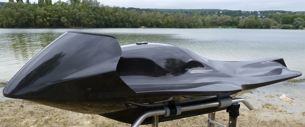 The EXO is an electric personal watercraft, which riders lie on in a prone position