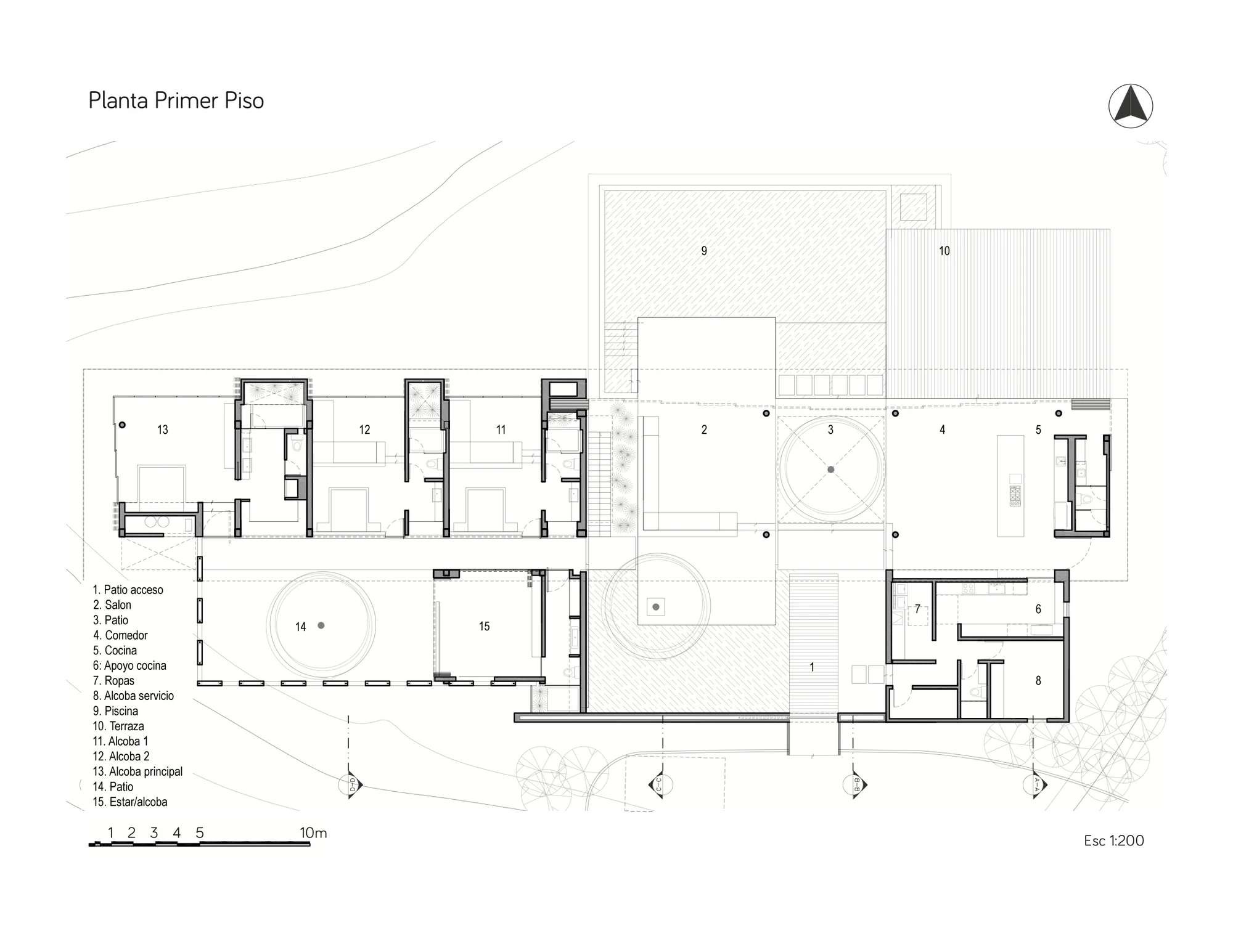 Architectural drawing of Casa 7A (Image: Arquitectura en Estudio)