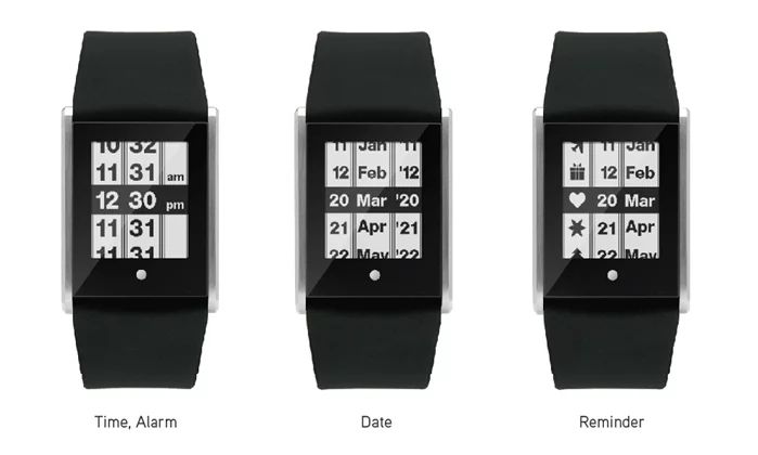 The Touch Time has 6 different alarms, a calculator and a calendar with reminders of tasks and events