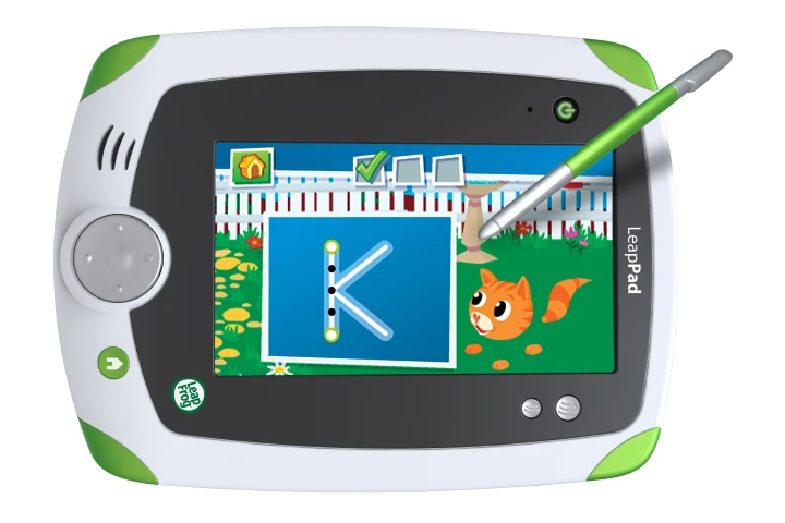 Little learners can look forward to HD-like graphics on the 5-inch finger touch screen, where a child-sized stylus can be used to practice such things as drawing or hand-writing