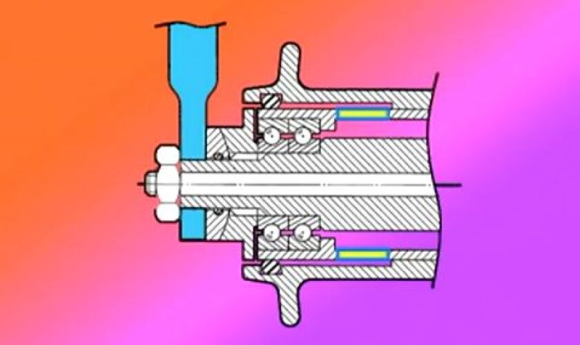 The GOKISO Aerospace Hub has 0.5mm of play between the axle shaft and the hub body, to keep the bearings from being compressed (Image: Kondo)