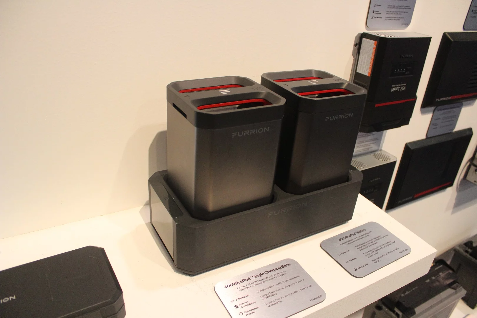 A dual charger for Furrion's E-Pod batteries