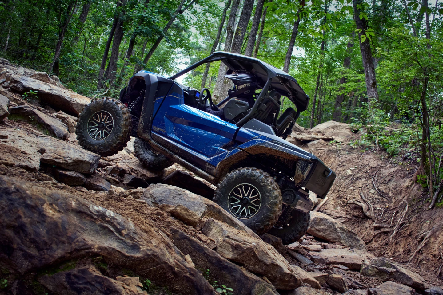 The utility bed holds up to 600 lb and features a hydraulic dump lift