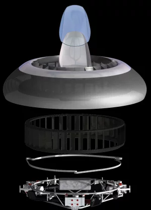 The Entecho hoverpod exploded