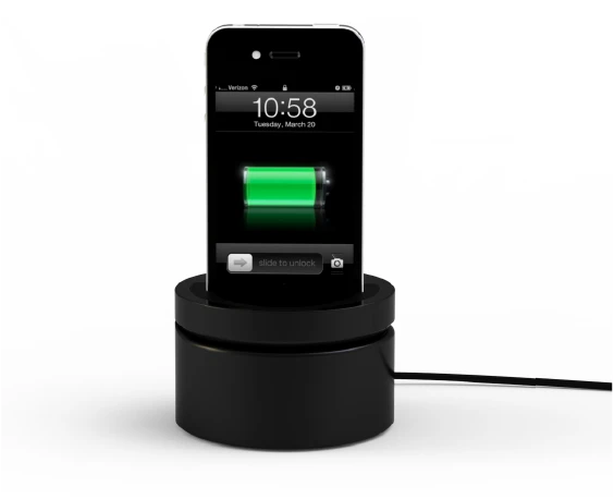 Galileo also serves as a charging dock for the iPhone