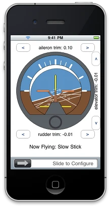 The iPhly control screen