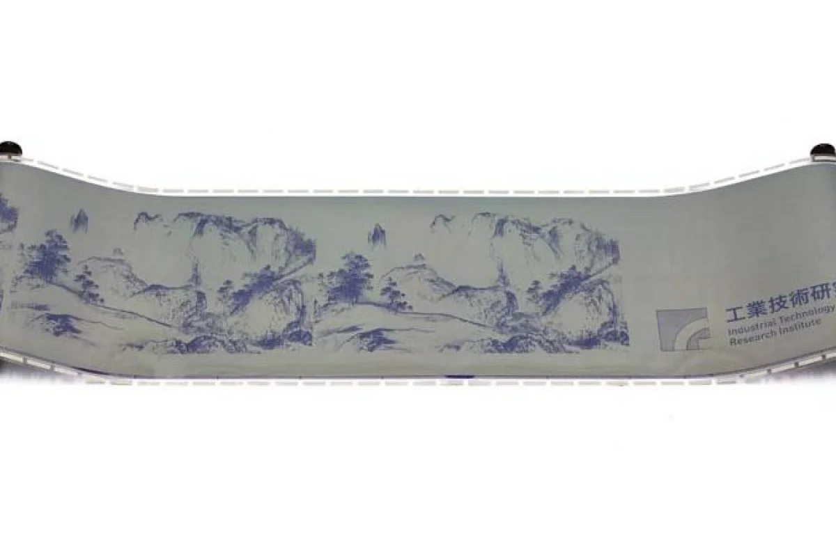Taiwan's Industrial Technology Research Institute has developed a highly flexible electronic paper that's both re-writable and re-usable, and doesn't need electricity to retain the screen image