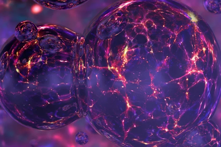 Abstract image of expanding space